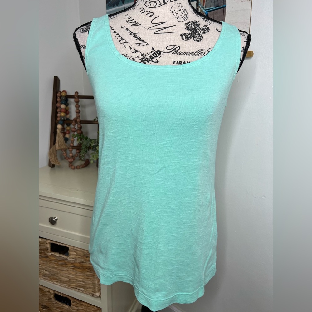 Barbara Lesser Aqua Tank Top